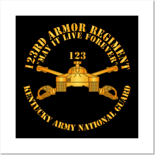 123rd Armor Regiment - KYARNG - Branch X 300 Posters and Art